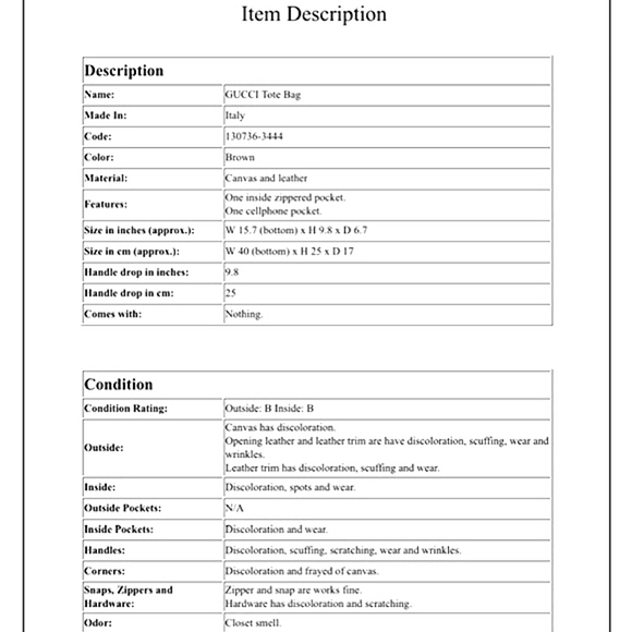 ๐ GUCCi ยฎ๏ธ Brown Monogram Cloth & Leather Shoulder Bag Purse - Picture 15 of 16